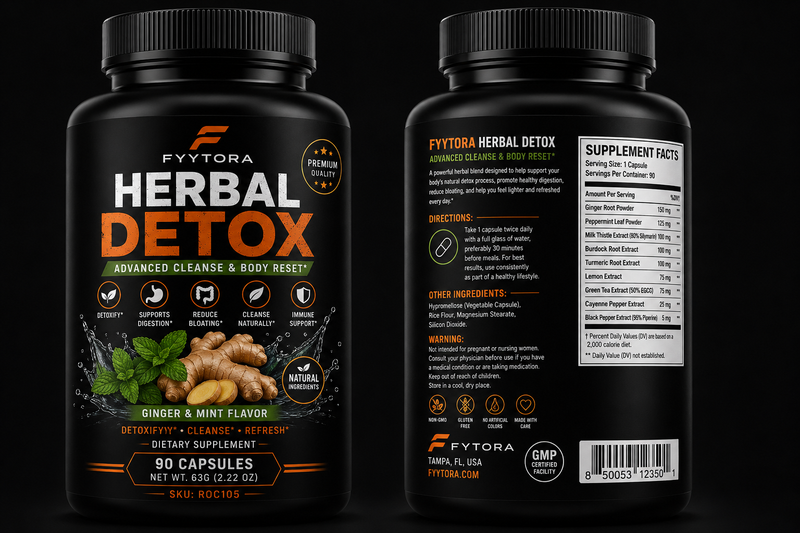 Fyytora Herbal Detox- Flat Belly Cleanse & Digestive Support