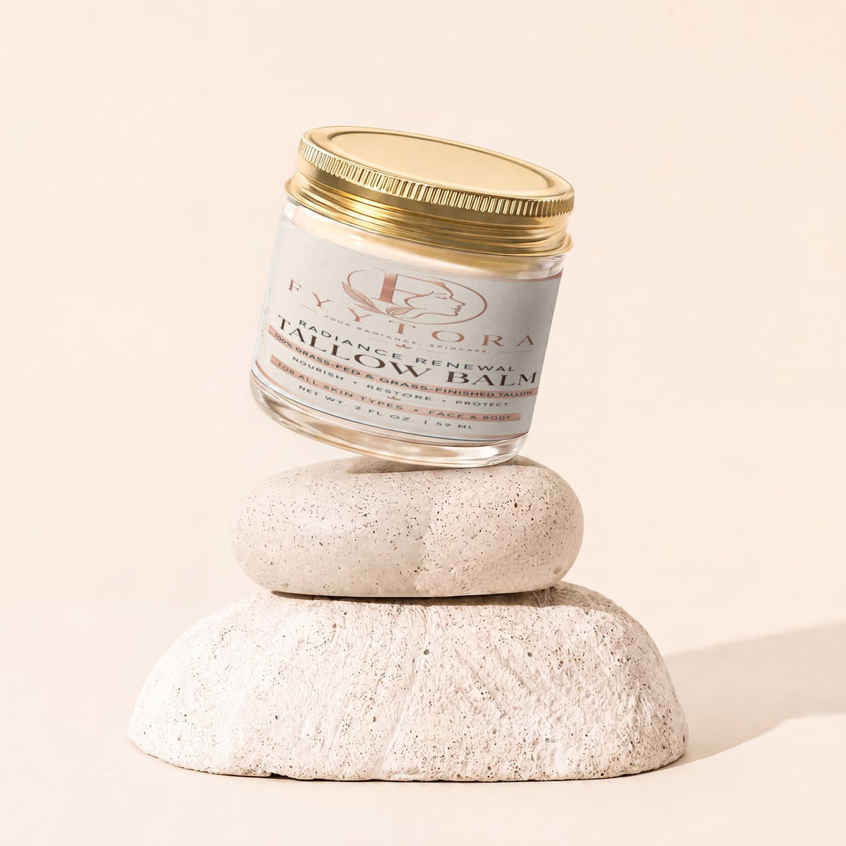 Whipped Grass-Fed Tallow Balm with Vanilla Bean